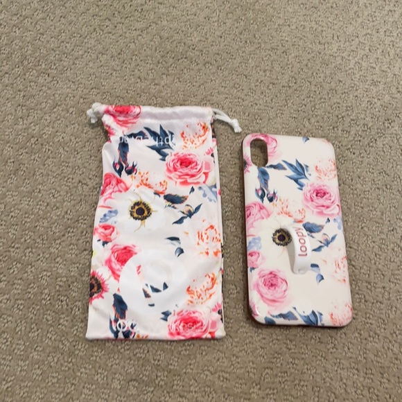 Loopy Case Accessories - Floral print loopy case